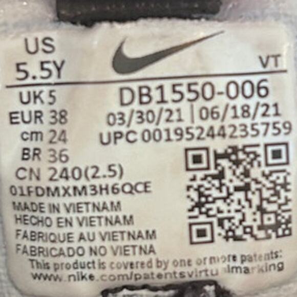 Nike - Air Vapormax FK - Sneakers - Black - Kids Big Unisex - 5.5Y - DB1550-006 - Picture 9 of 9